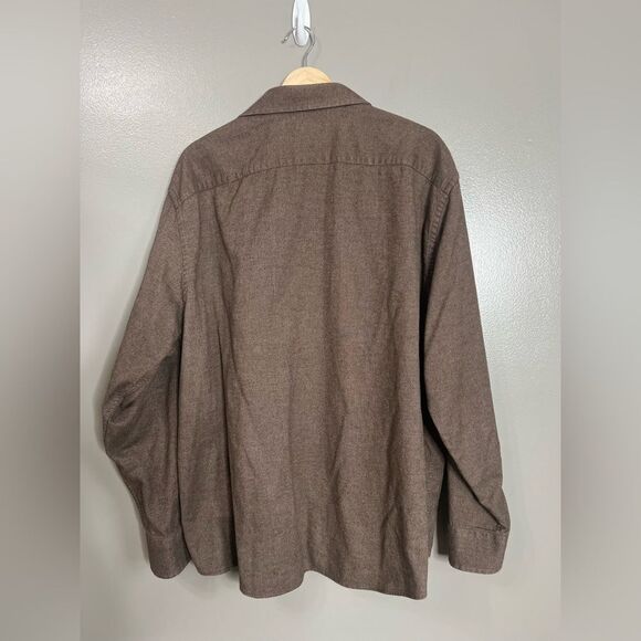 Untuckit brown button down cotton shirt size XXXL casual gorpcorp work shirt - Picture 2 of 8